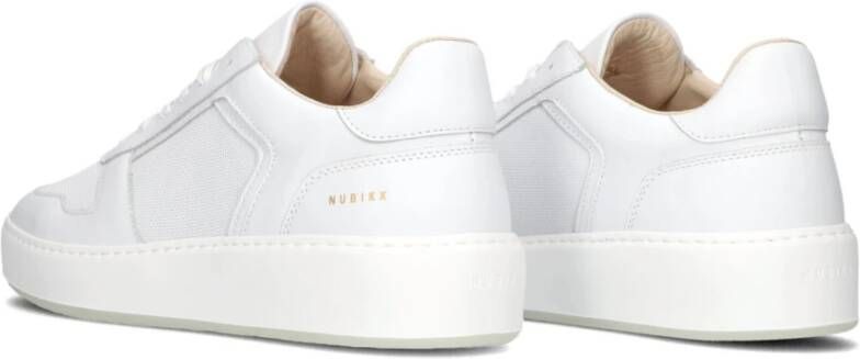 Nubikk Witte Leren Lage Sneakers White Heren