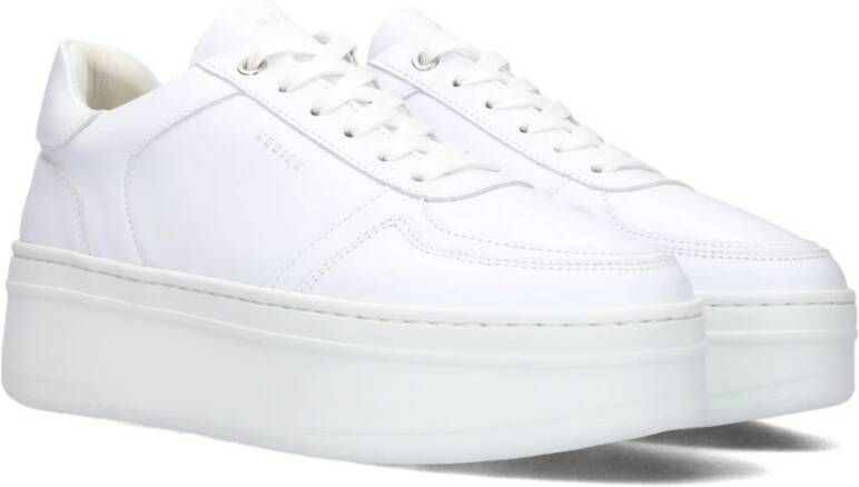 Nubikk Witte Leren Platform Sneakers White Dames