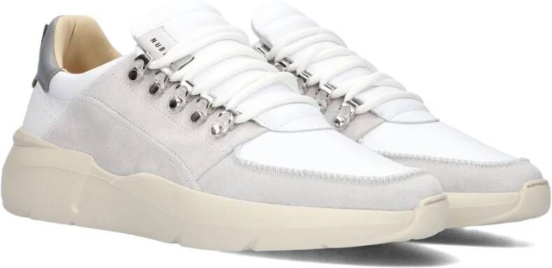 Nubikk Witte Leren Sneaker Roque Roman White Heren