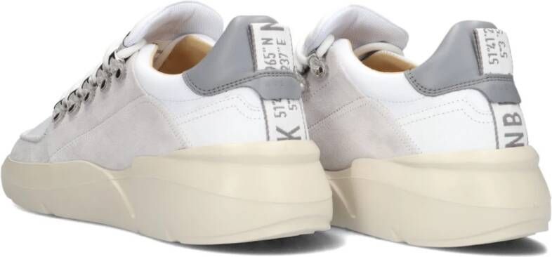 Nubikk Witte Leren Sneaker Roque Roman White Heren