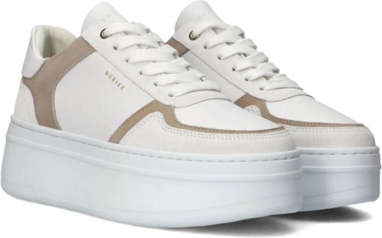 Nubikk Witte Platform Sneakers voor Vrouwen White Dames