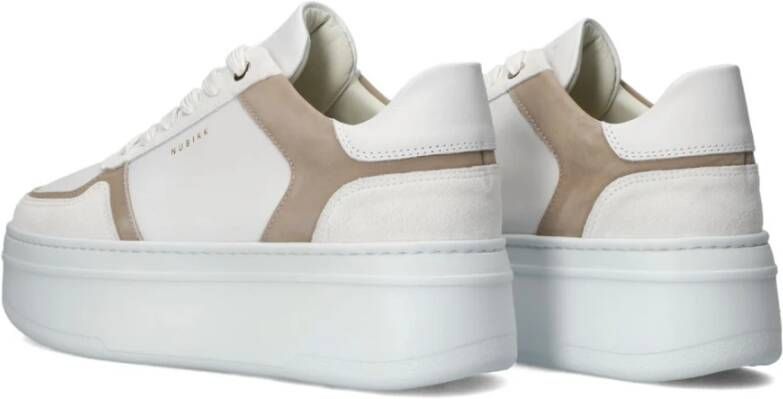 Nubikk Witte Platform Sneakers voor Vrouwen White Dames