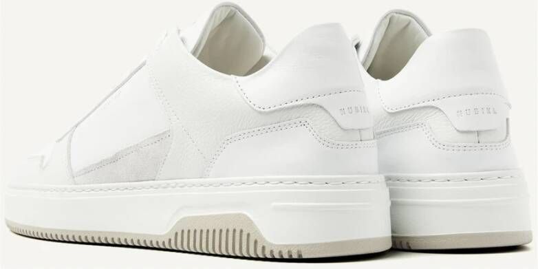 Nubikk Witte Suède Basket Court Schoenen White Heren