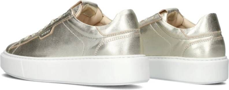 Nubikk Zilveren Lage Top Sneakers Vince Tora Yellow Dames