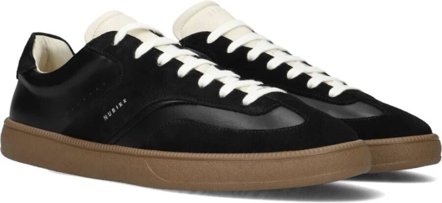 Nubikk Zwarte Leren Sneakers Ray Owen Black Dames