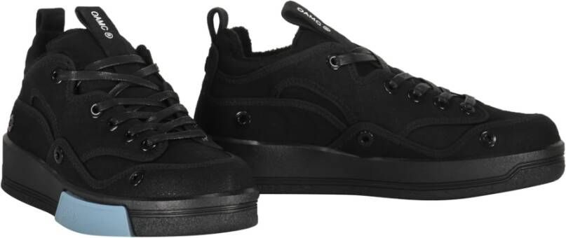 Oamc Lage Sneakers met Contrasterende Inzetstukken Black Heren