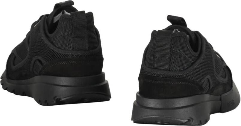 Oamc Mesh lage sneakers met suède details Black Heren