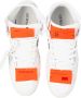 Off White Leren sneakers met stoffen inzetstukken White Heren - Thumbnail 11