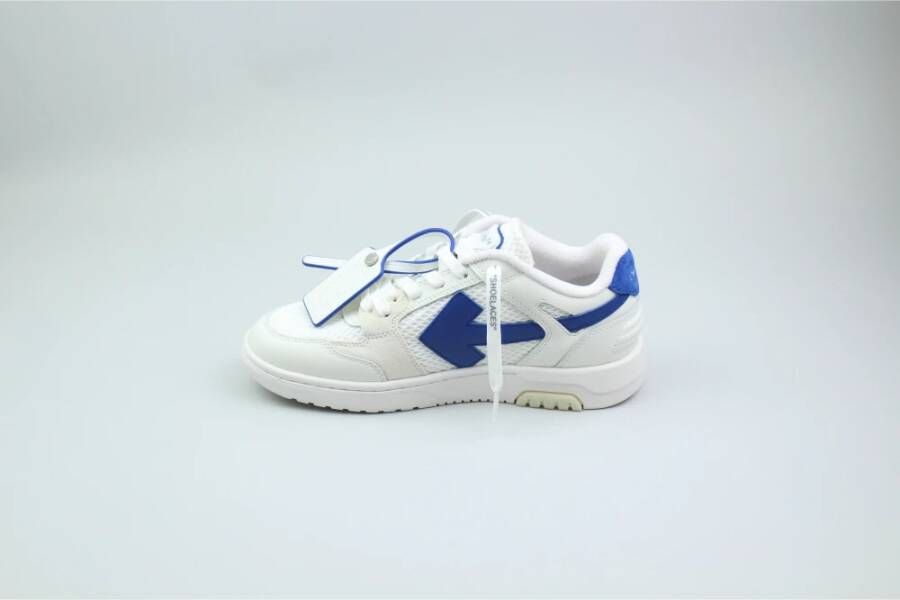 Off White Blauw Wit Slim Out Of Office Sneaker White Dames