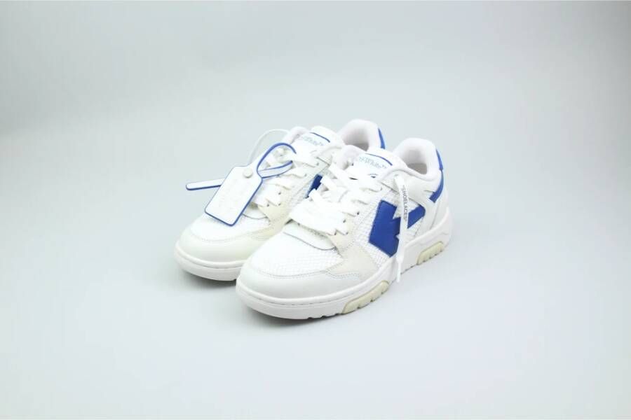 Off White Blauw Wit Slim Out Of Office Sneaker White Dames