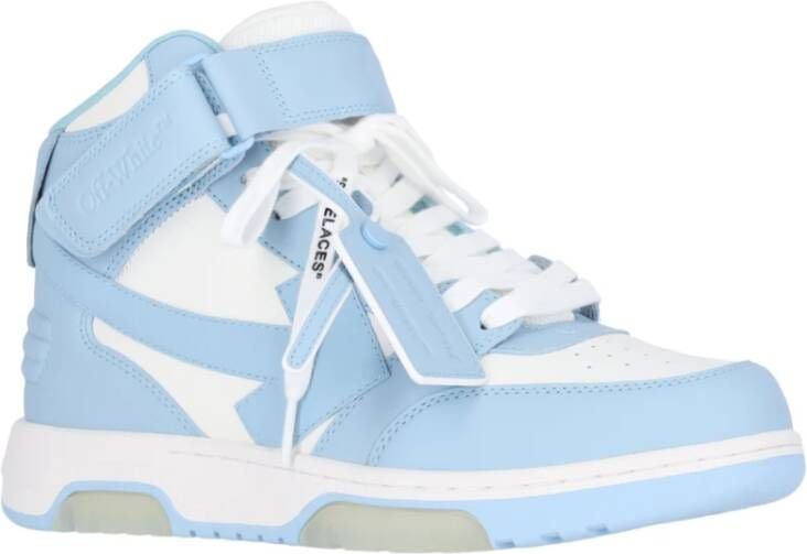 Off White Blauwe High-Top Sneakers Blue Heren