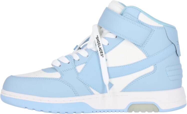 Off White Blauwe High-Top Sneakers Blue Heren