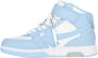 Off-White Out Of Office mid-top sneakers WHITE LIGHT BLUE - Thumbnail 4