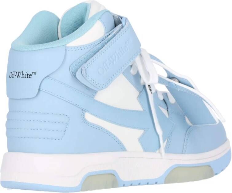 Off White Blauwe High-Top Sneakers Blue Heren