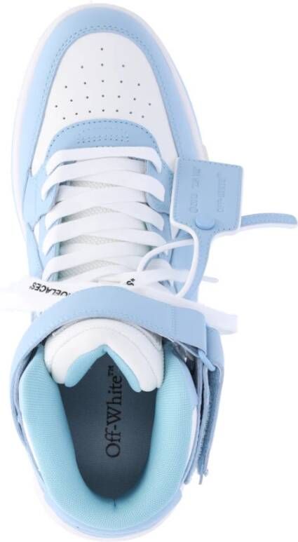 Off White Blauwe High-Top Sneakers Blue Heren