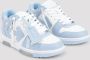 Off White Blauwe Leren Sneakers Trendy Stijl Blue Heren - Thumbnail 17