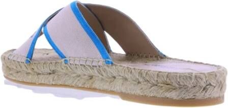 Off White Bookish Criss Cross Espadrill Beige Dames