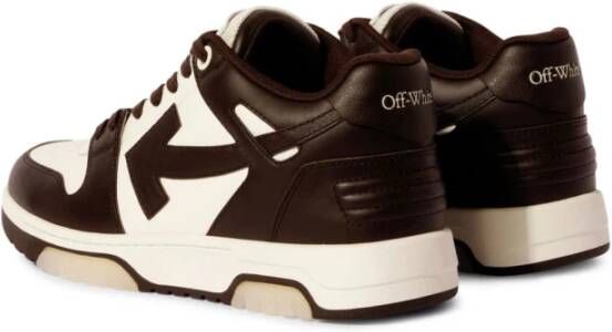 Off White Bruine Sneakers voor een stijlvolle look Brown Heren