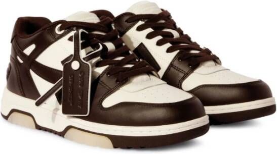 Off White Bruine Sneakers voor een stijlvolle look Brown Heren