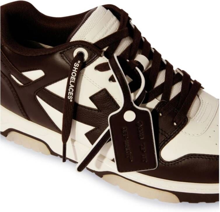 Off White Bruine Sneakers voor een stijlvolle look Brown Heren