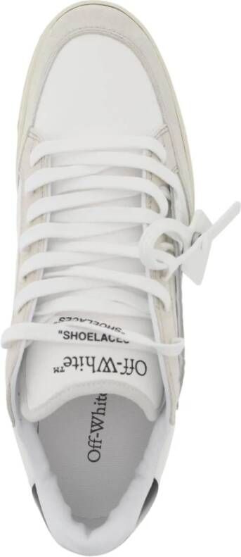 Off White Canvas Sneakers met Leren Details Multicolor Heren - Foto 7