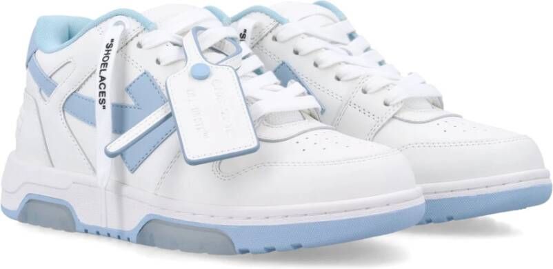 Off White Casual Leren Sneakers White Dames