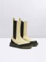 Off White Chelsea Boot Spons-effect Crème Militair Beige Dames - Thumbnail 2