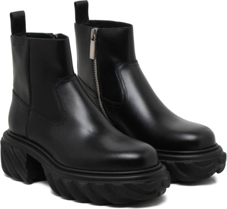 Off White Chelsea Boots Black Heren