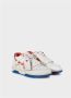 Off White Contraststiksel Sneakers Wit Rood Multicolor Heren - Thumbnail 2