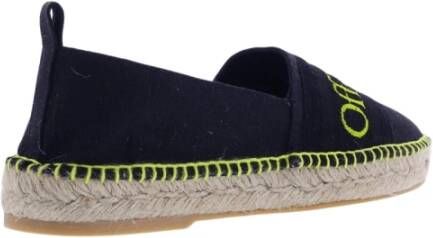 Off White Dames Bookish Canvas Espadrillas Black Dames