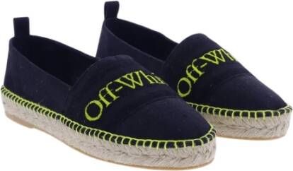 Off White Dames Bookish Canvas Espadrillas Black Dames