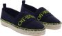 Off White Dames Bookish Canvas Espadrillas Black Dames - Thumbnail 4