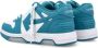 Off White Geperforeerde Leren Sneakers Blue Dames - Thumbnail 4