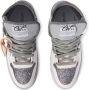 Off White Grijze Glitter Sneakers met Zip Tie Gray Dames - Thumbnail 10