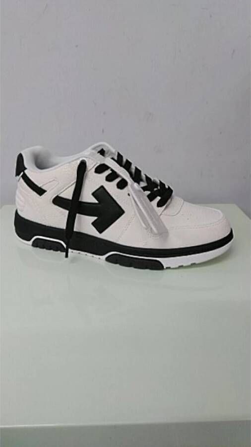 Off White Grijs Zwart Slim Sneakers Gray Heren