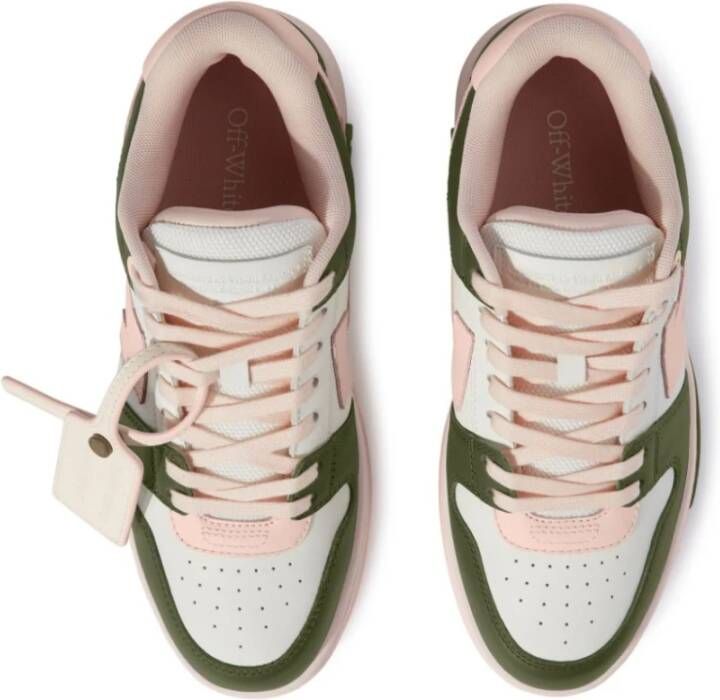 Off White Groene Sneakers met Pijl Motief Multicolor Dames