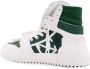 Off White Hoge leren sneakers met stoffen inzetstukken Green Heren - Thumbnail 3