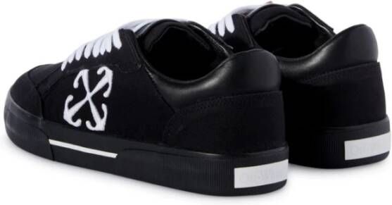 Off White Lage Vulcanized Canvas Sneakers Black Heren