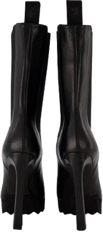 Off White Leather boots Black Dames