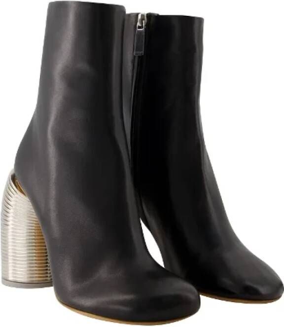 Off White Leather boots Black Dames