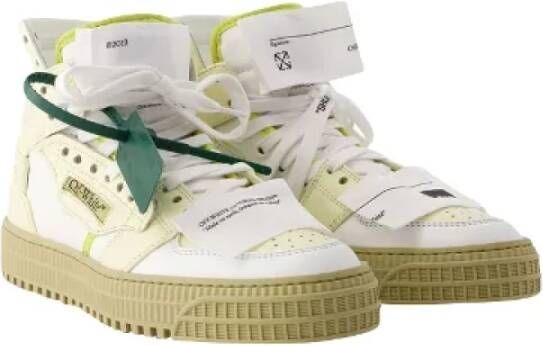 Off White Leather sneakers Beige Dames