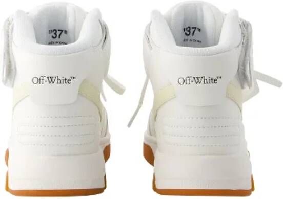 Off White Leather sneakers Beige Heren