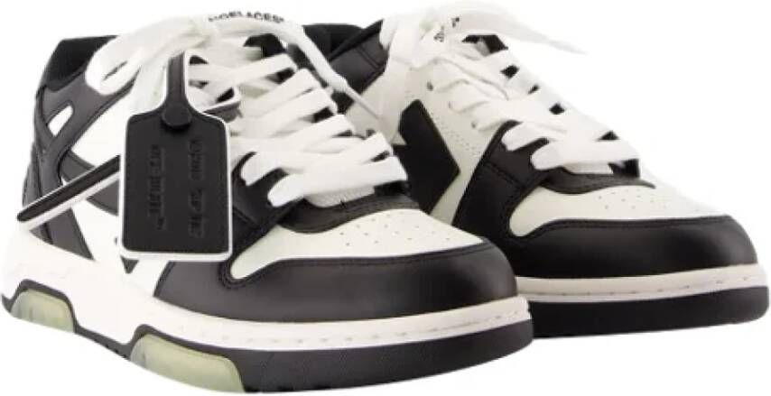 Off White Leather sneakers Black Dames