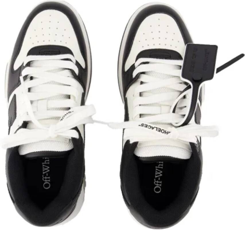 Off White Leather sneakers Black Dames