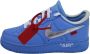 Off White Leather sneakers Blue Dames - Thumbnail 2