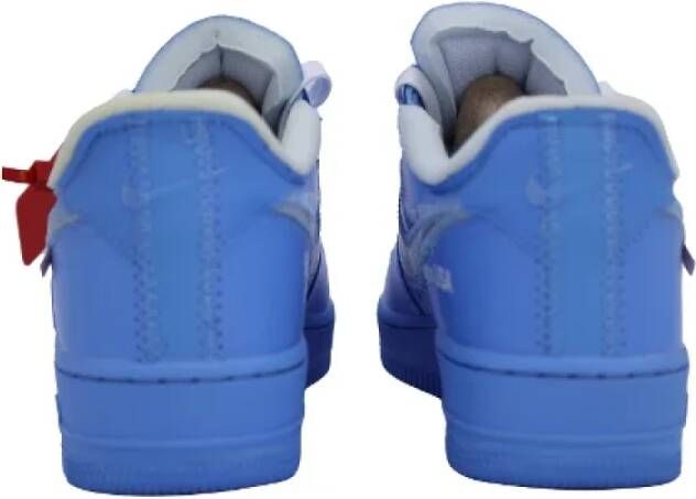 Off White Leather sneakers Blue Dames