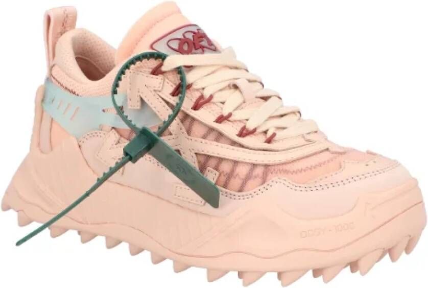 Off White Leather sneakers Pink Dames