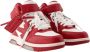 Off White Leather sneakers Red Dames - Thumbnail 2