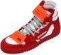 Off White Leather sneakers Red Heren - Thumbnail 2