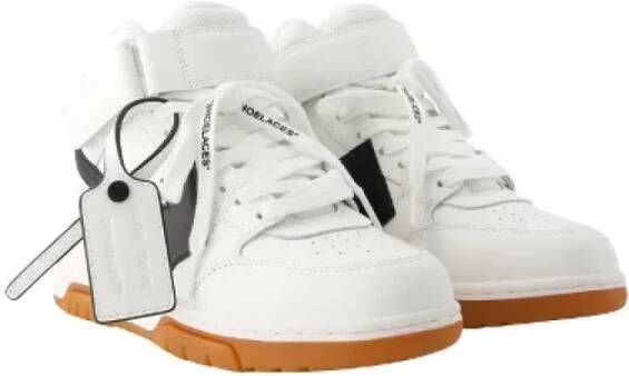 Off White Leather sneakers White Dames